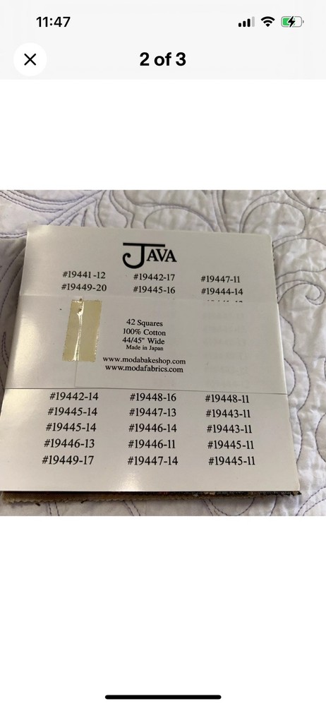 Java By Moda Charm Packs 5 Available