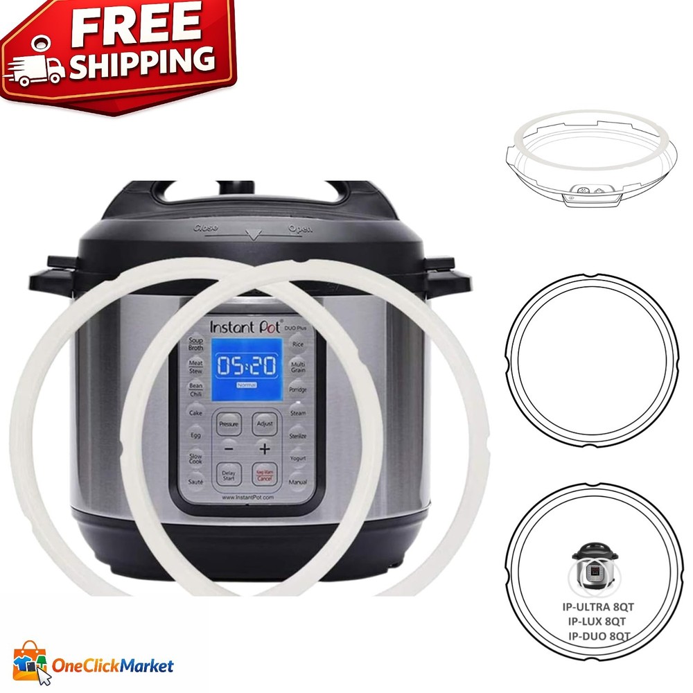 8 Quart Instant Pot Silicone Sealing Ring - Eco-Friendly & High Temp Resistant