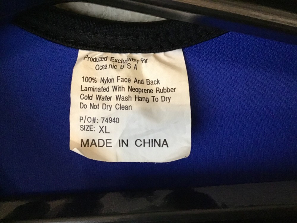 Oceanic 2 Piece Scuba Suit