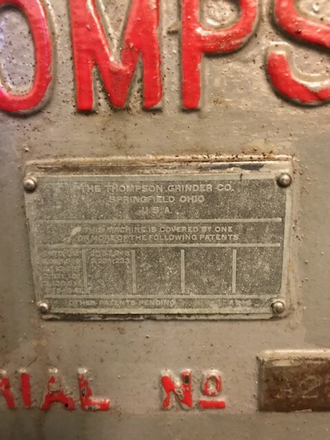 THOMPSON 8" X 24" HYDRAULIC SURFACE GRINDER
