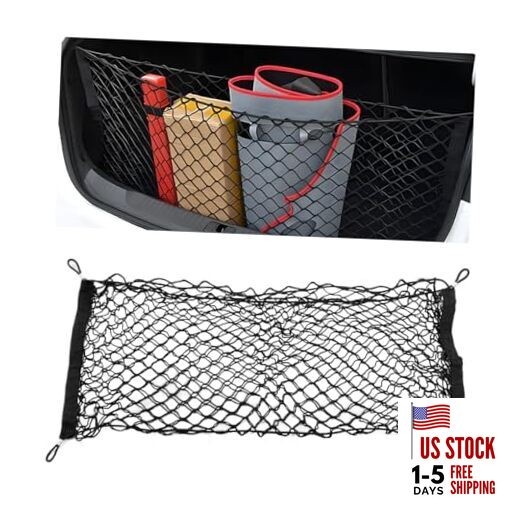 Stretchable Cargo Net, Adjustable Elastic Storage Mesh Nets, 35.4×15.7 Inch