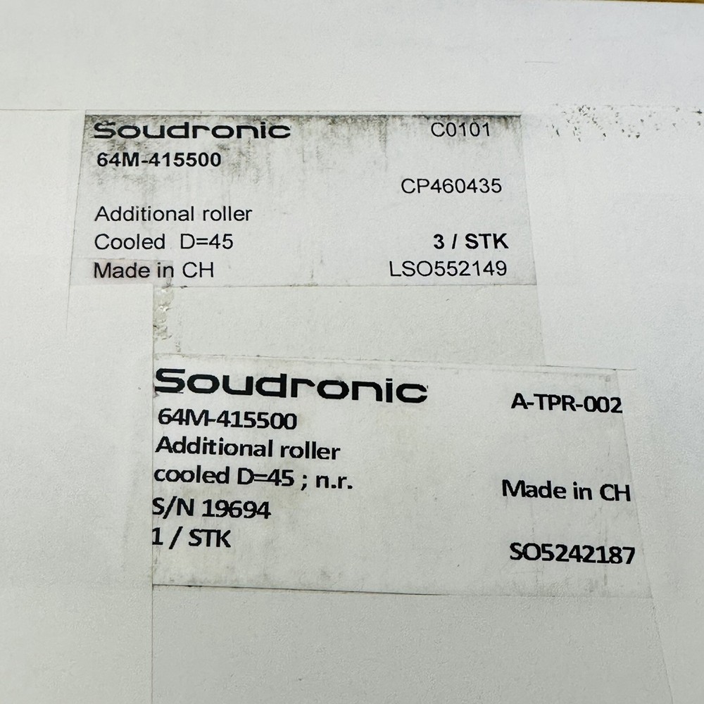 SOUDRONIC 64M-415500 WELDING MACHINE ROLLER