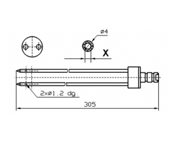 FOMACO brine injection double needles 4mm