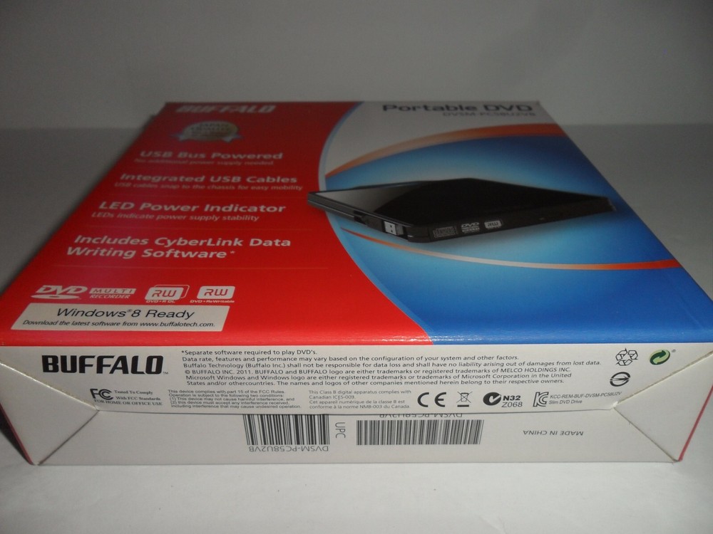 Buffalo Portable DVD Multi Recorder DVSM-PC58U2VB