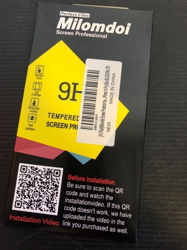 Apple iPhone 14 Pro Max 3 Pack Screen Tempered Glass Protector