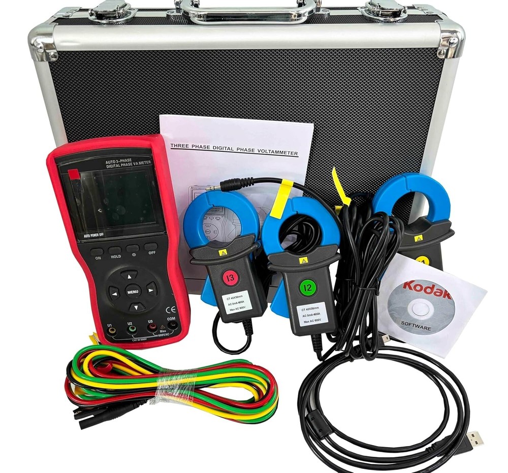 3 Phase Digital Phase Voltmeter Φ40mm With 500 Groups Memory USB Interface