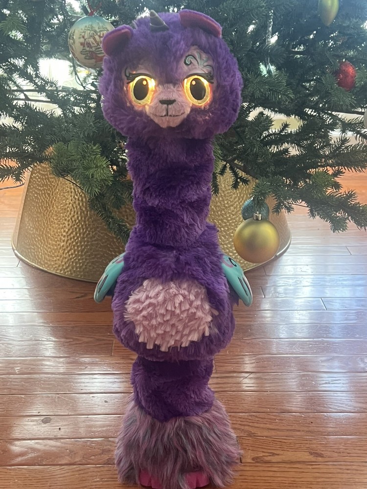 Hatchimals Llalacorn Interactive Purple Llama 32” EUC Tested Works No Egg