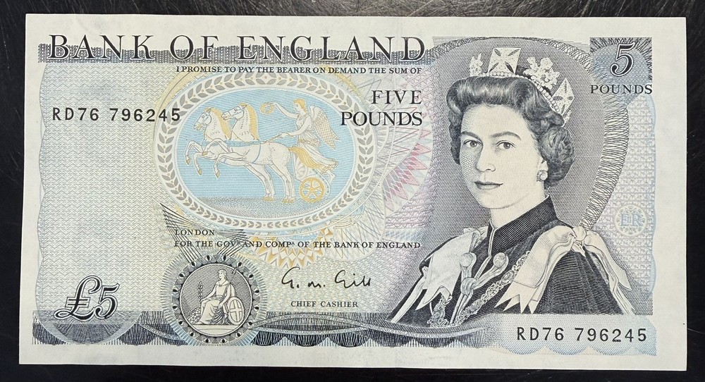 Old Five £5 Pound Note Uncirculated