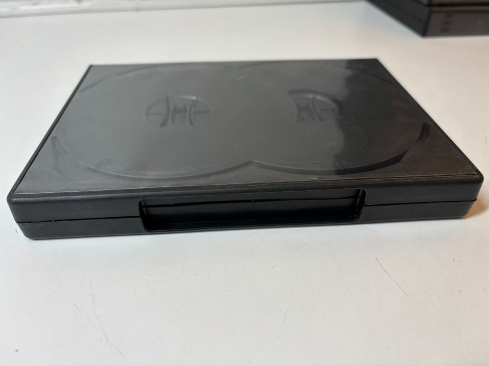 (1) 4-DVD Box Four Multi Set Replacement Thick Chubby Disc Case