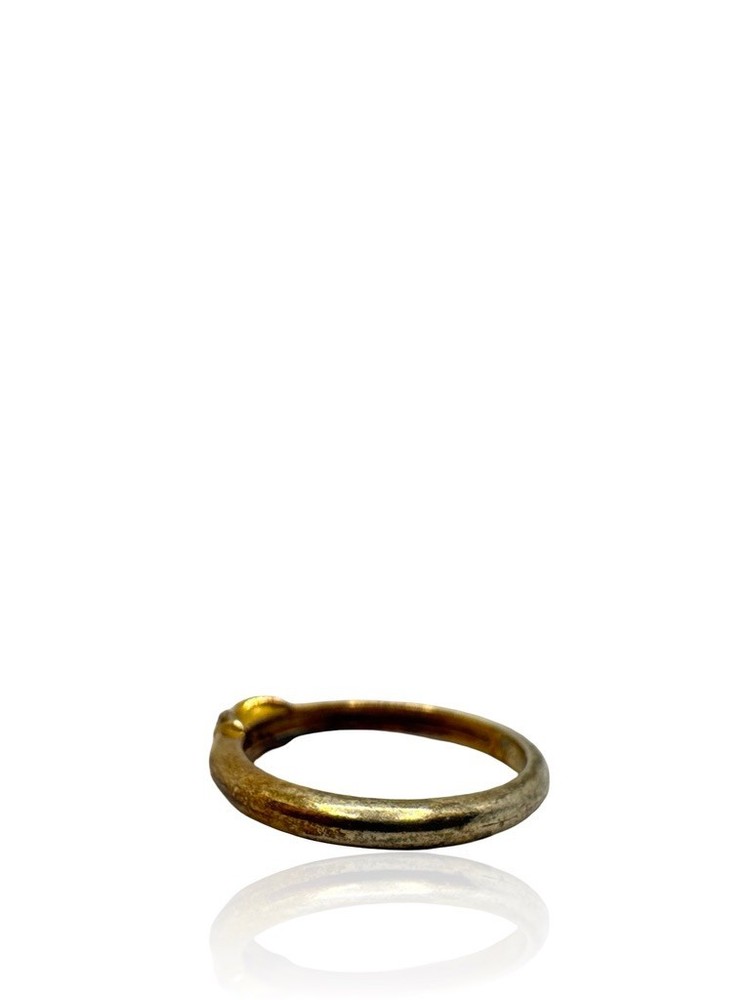 925 Silver Ring Original Design Gold Silver Ring Size 51 16,2 mm Ø