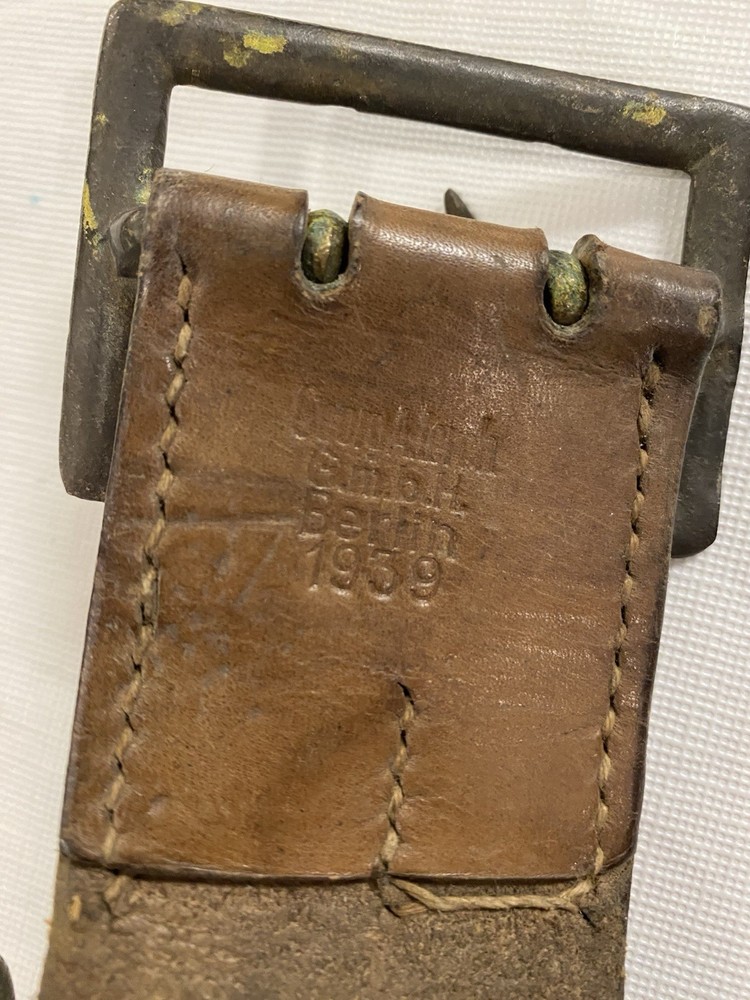 WWII German Leather Belt Dated 1939