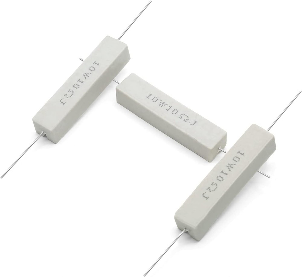 10PCS 10W 10 Ohm Ceramic Resistor Kit - Durable, Explosion-Proof Power Solution
