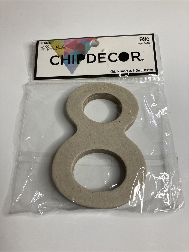 Chipdecor Chip Number 8 - 3.5” (8.89cm)