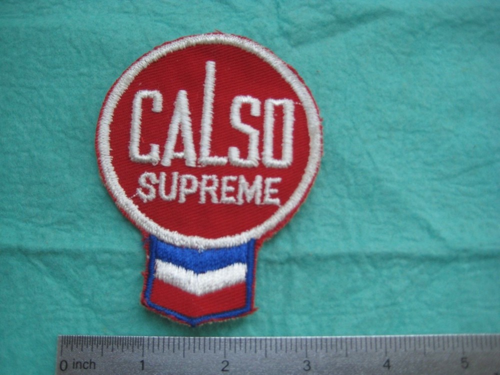 Vintage Calso Supreme Gasoline Service Uniform Patch