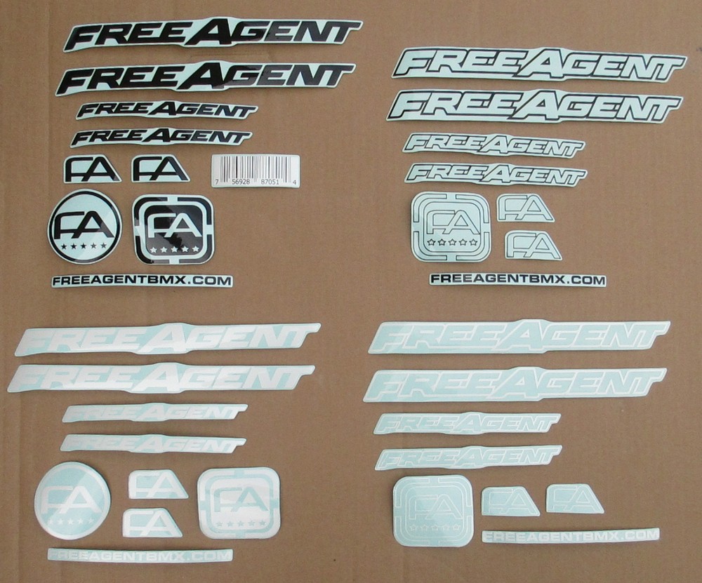 Sticker FREE AGENT FRAME STICKER PACK QUANTITY 34 pieces