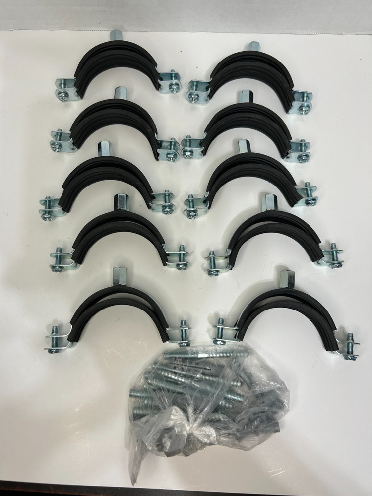 10 PACK 2-1/2"(64mm) Adjustable Pipe Bracket Clamp, Wall Ceiling Mount Support