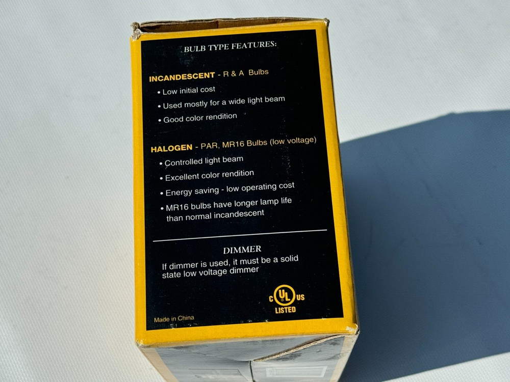 New! Quality! Emerald Low Voltage Halogen/LED Minimalist Track Head in White