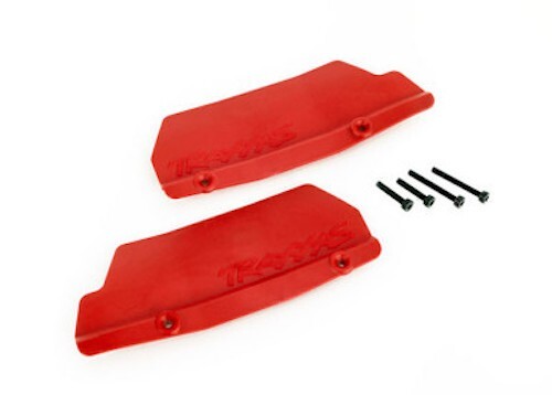 Traxxas Rear Mud guards (Left and Right) w/Hardware, Red