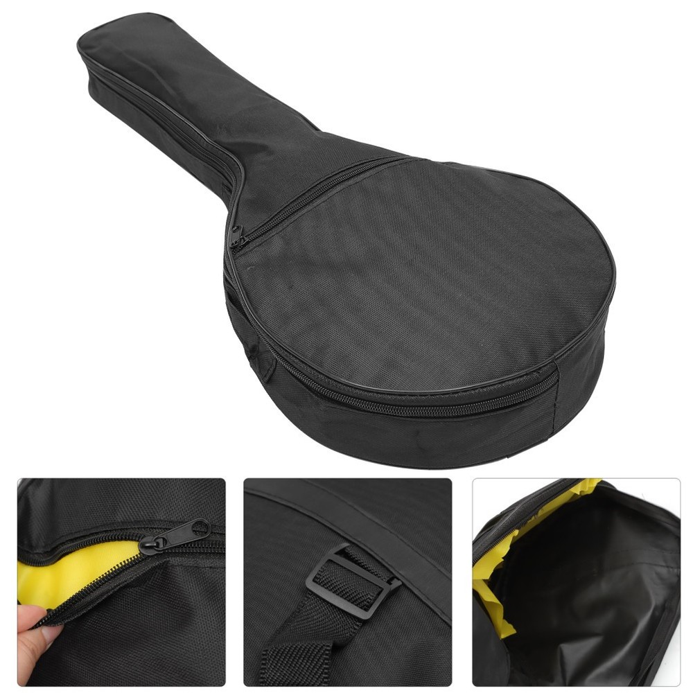 Bowl Back Mandolin Case Soft Strap Bag Musician Backpack Shoulder