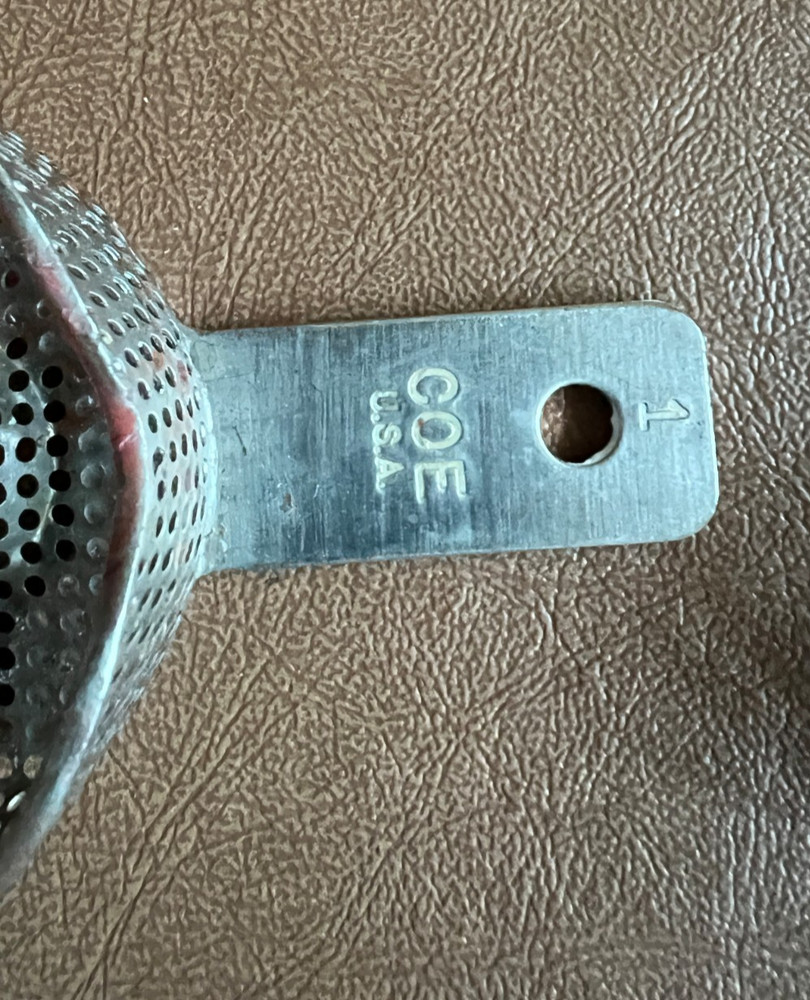 Used COE Metal Impression Trays (7 Items Total)