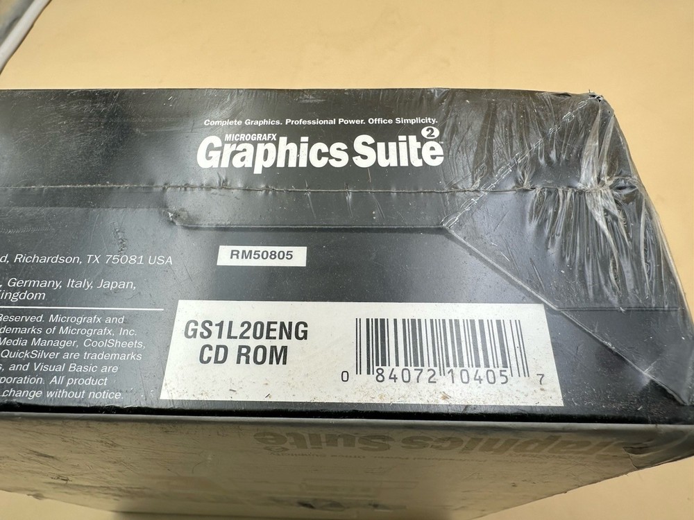 Micrografx Complete Graphics Suite 2 CD-ROM 1997 Windows 95 NEW Sealed