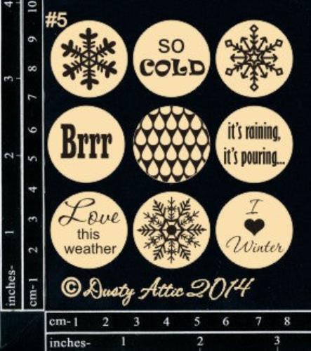 Dusty Attic Chipboard 3x4 - Page Pebbles #5, DA1110