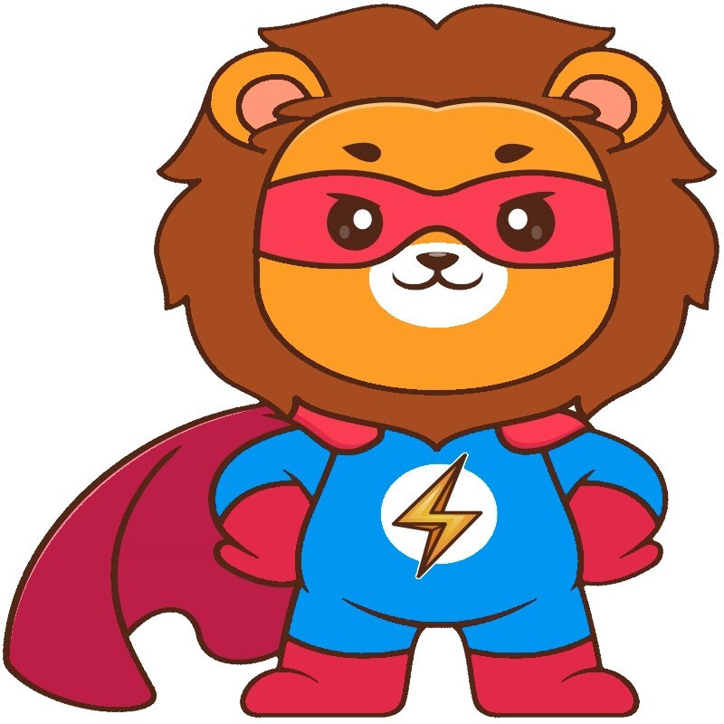 30 Custom Hero Lion Personalized Address Labels