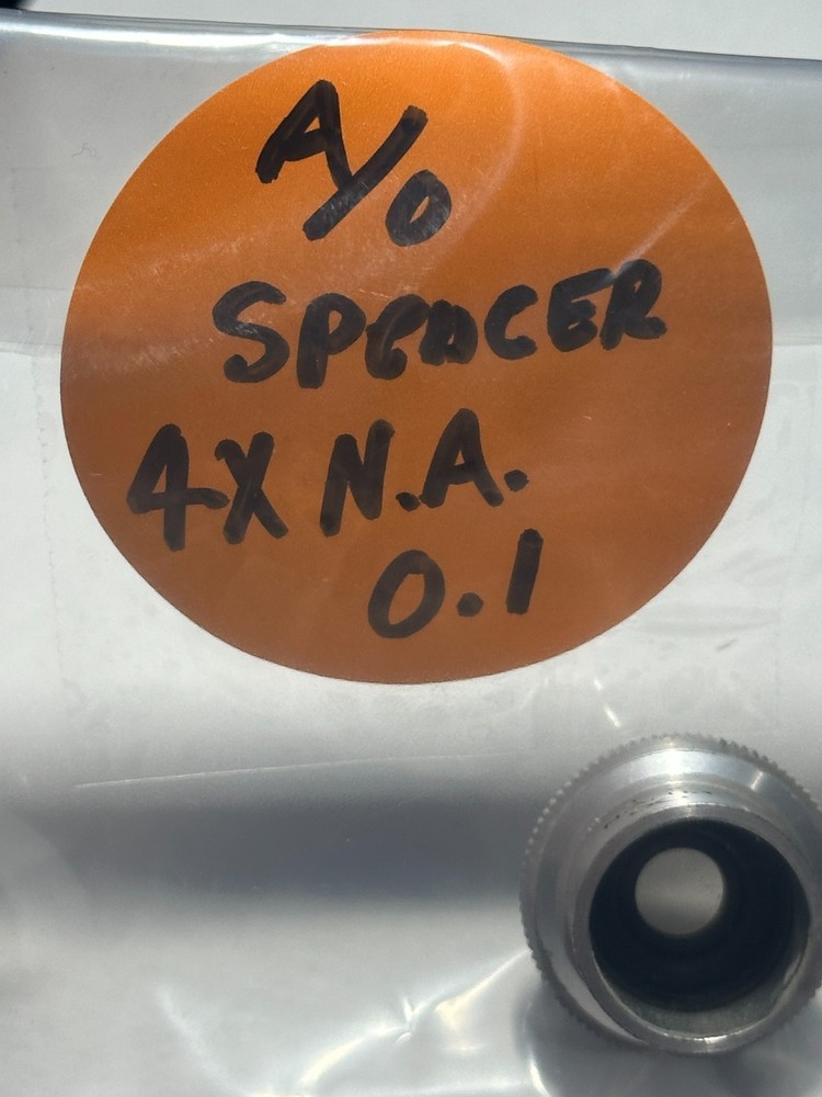American Optical / Spence 4X N.A. 0.1 Microscope Objective, Used