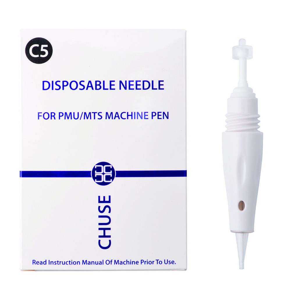 CHUSE Sterilized Permanent Makeup Cartridges Needles For C5 Tattoo Machine 10pcs