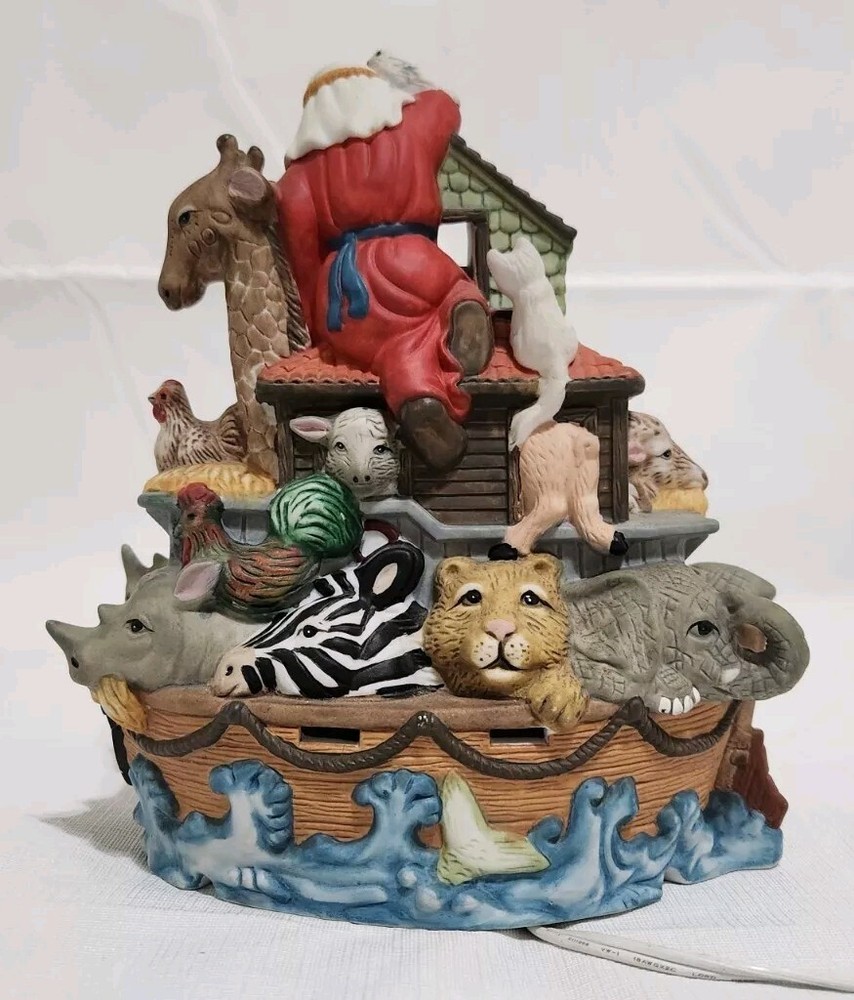 Noah's Ark Tabletop Nursery Childrens Room Tabletop Nightlight