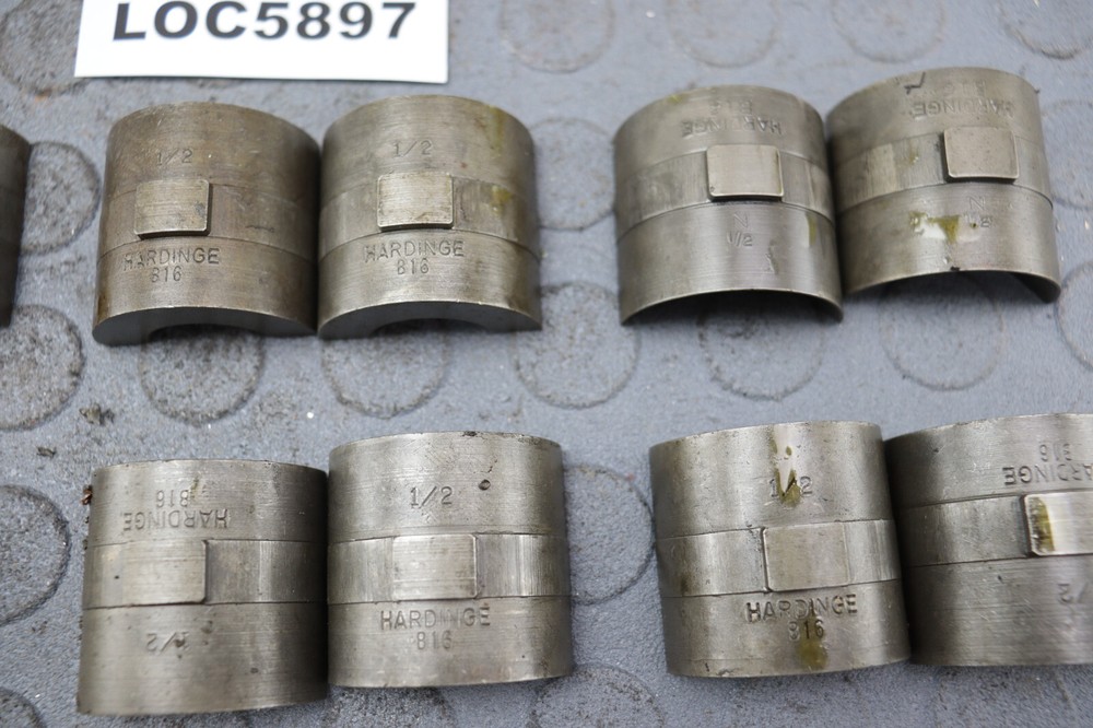 HARDINGE ( 1/2'' HEX ) B16 COLLET PADS READ DESCRIPTION ! LOC5897