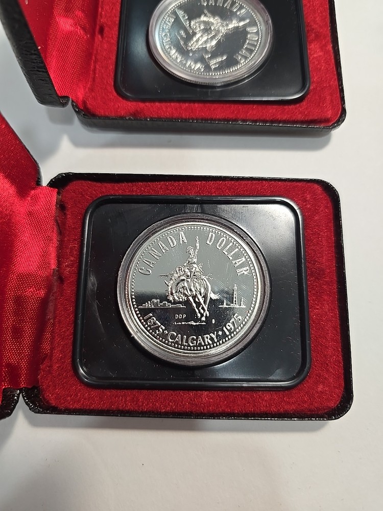 1875-1975 Canada Proof Dollar .500 Silver Calgary