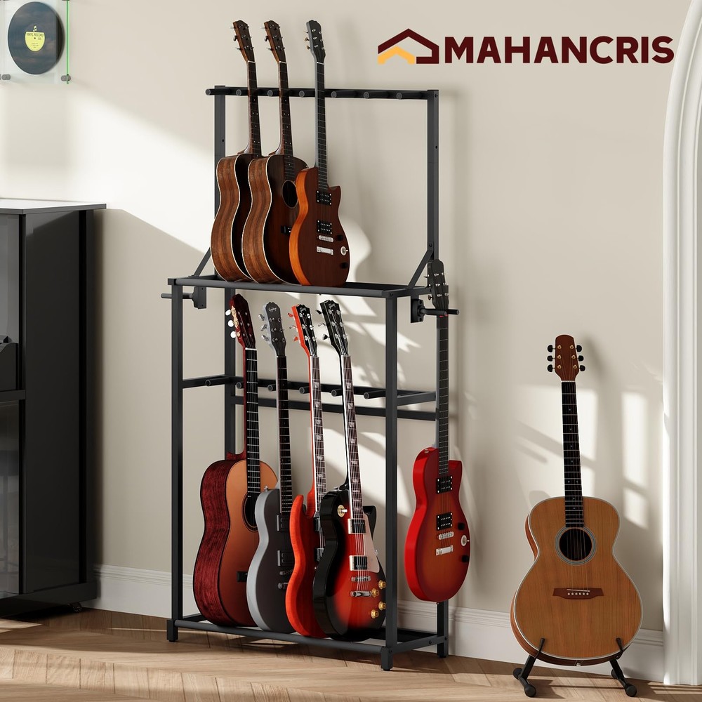 Guitar Stand, Multiple Guitar Rack Holder for Various Instruments, Multi-Inst