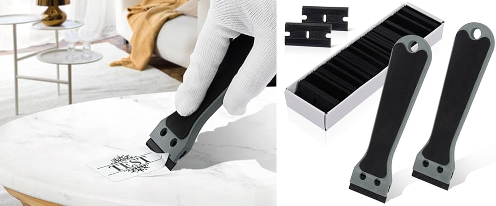 Plastic Scraper 6-inch Long Handle Adhesive Remover Tool