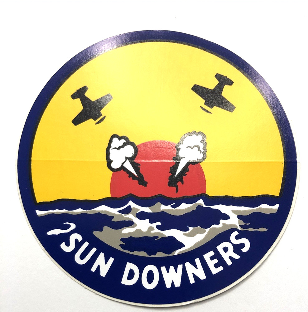 US Navy Sun Downers sticker 4"