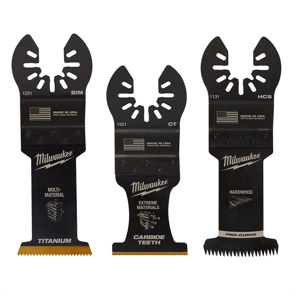 Milwaukee Tool OPEN-LOK All-Purpose Multi-Tool Blade Variety Pack 3PC