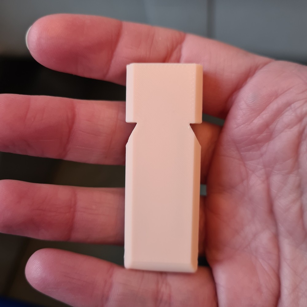 3D printed personal safety whistle keychain