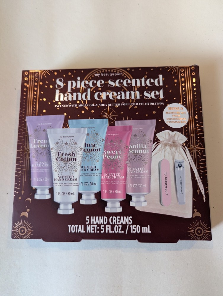 8 Piece Scented Hand Cream Set New