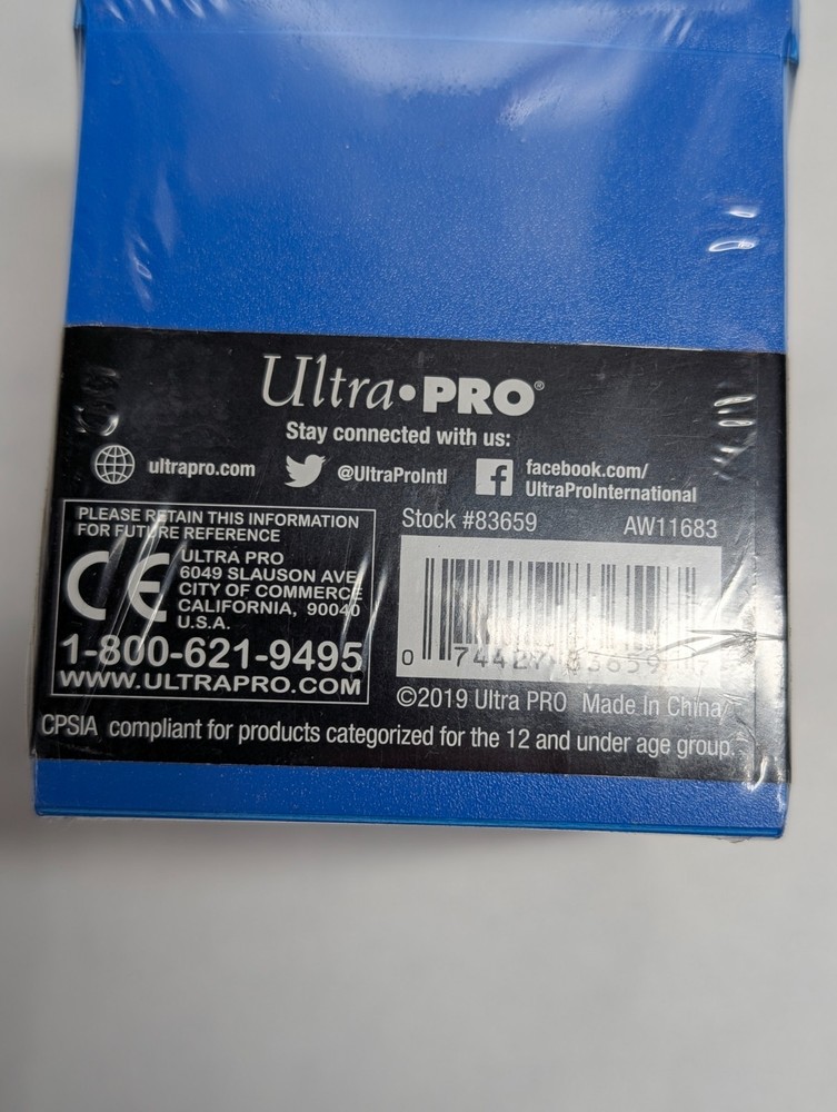 Ultra Pro Eclipse 100+ Deck Box with Locking Lid & Divider - Blue