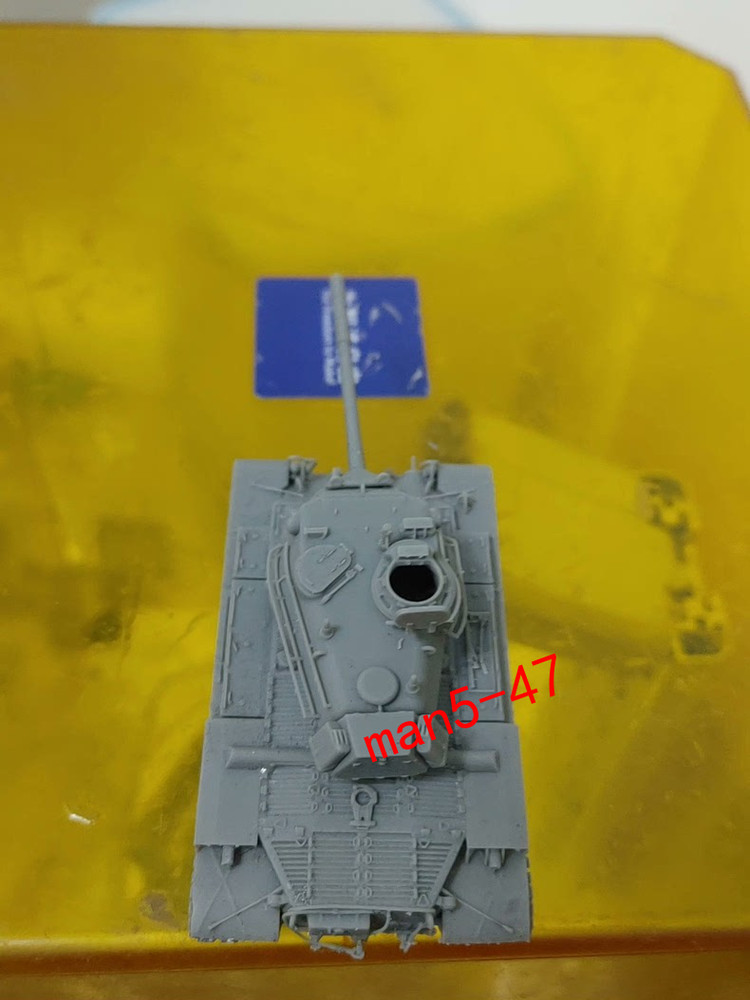 3D printing 1/87 US M47 Medium Tank unpainted model 4PCS