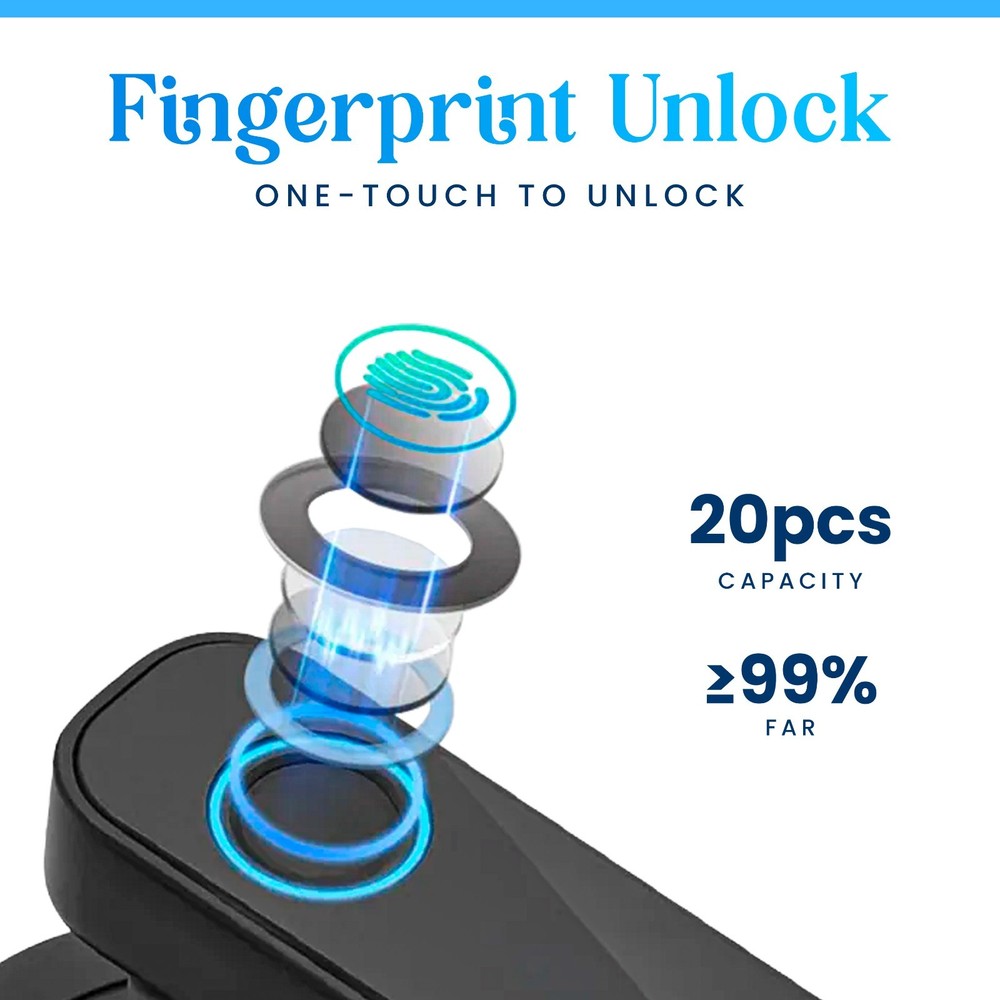 Smart Fingerprint Door Lock, Keyless Entry with Passcode, App Control & more