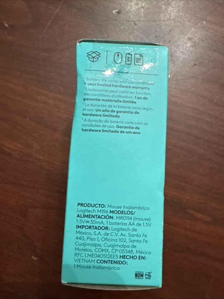 Logitech Wireless Connection Ports M196 Mouse Bluetooth Compact