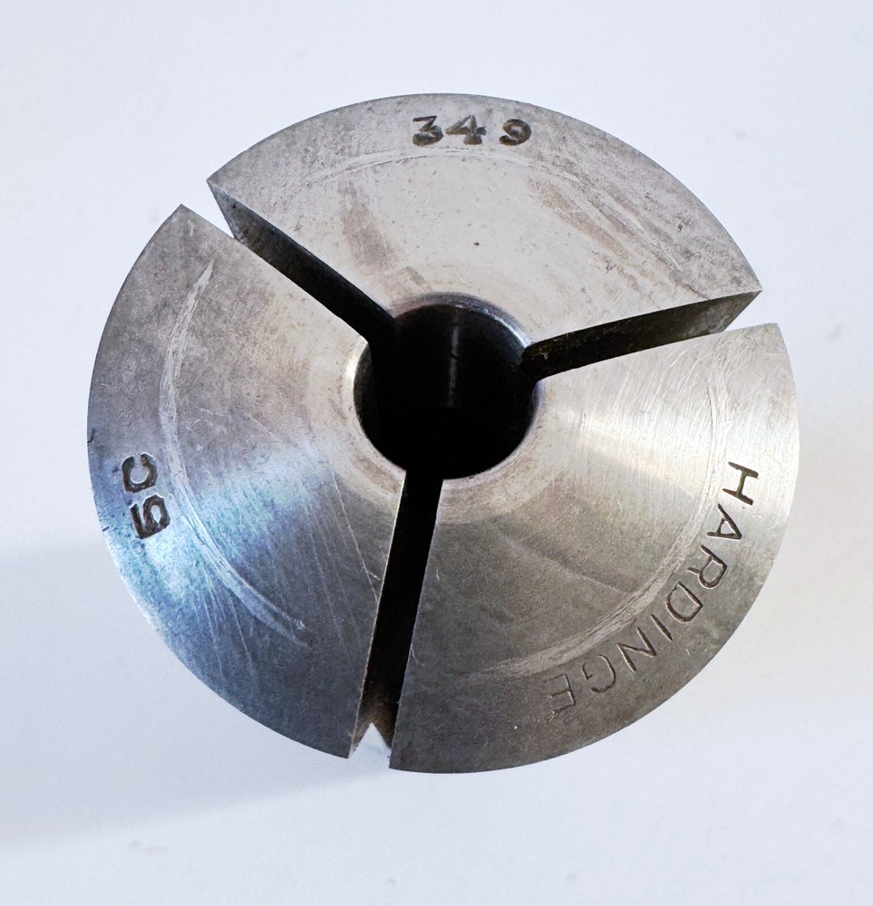 .349" HARDINGE 5C Round Collet Internal & External Threads USA