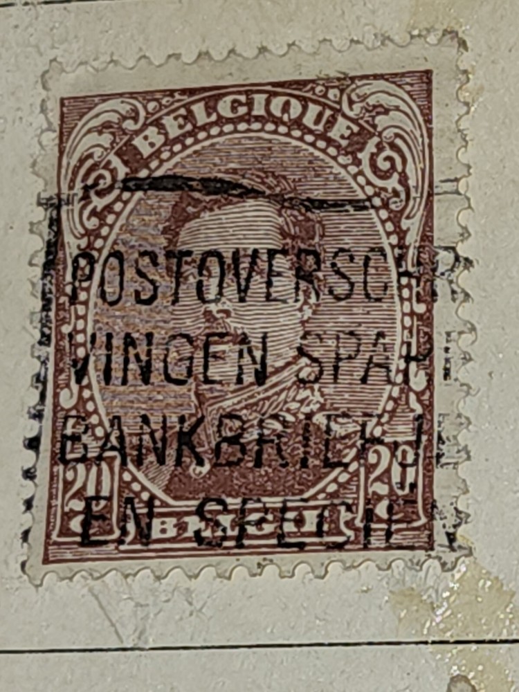 Foreign Belgium 20c Stamp Used - #H70