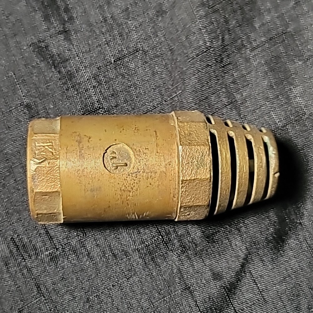 1" Cast Brass Foot Valve