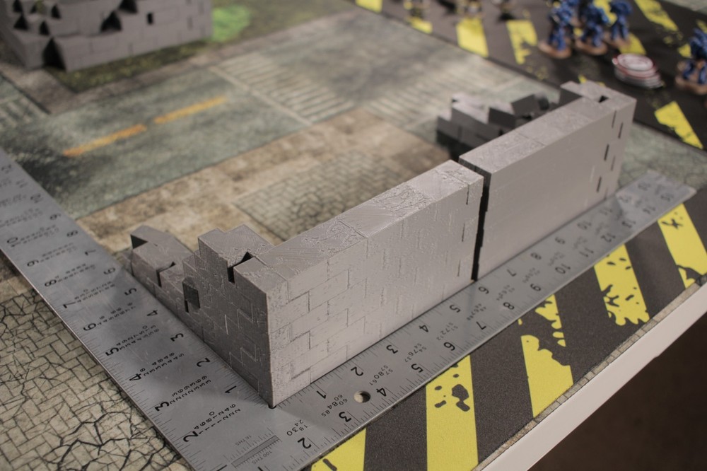 Modular Corner Walls, 40k, D&D, wargaming terrain