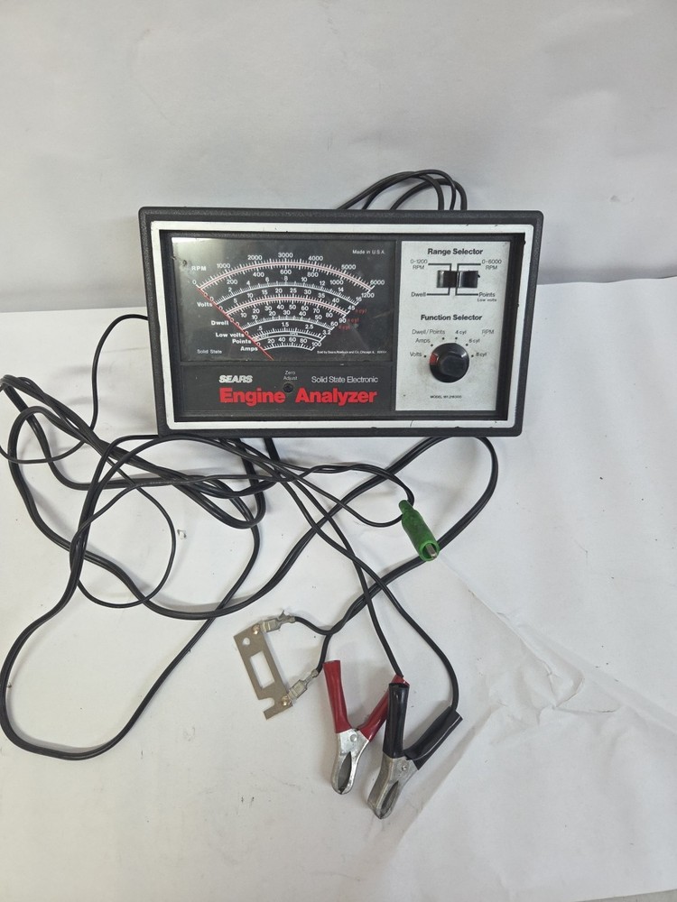 Sears Solid State Electronic Engine Analyzer Model 161 216300 USA Made K-84