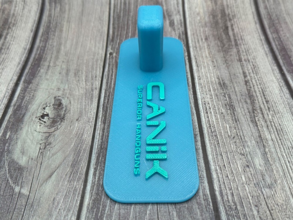 Canik Universal Double Stack Firearm Display Stand UV Glow Blue