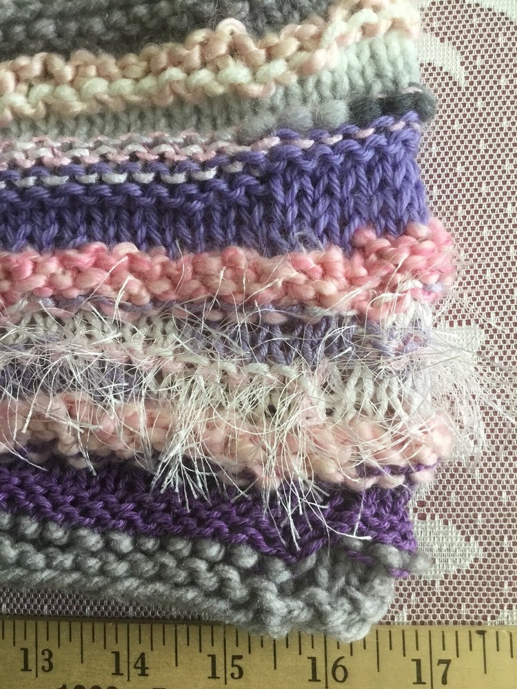 Hand Knitted 7X17 Inch Cowl