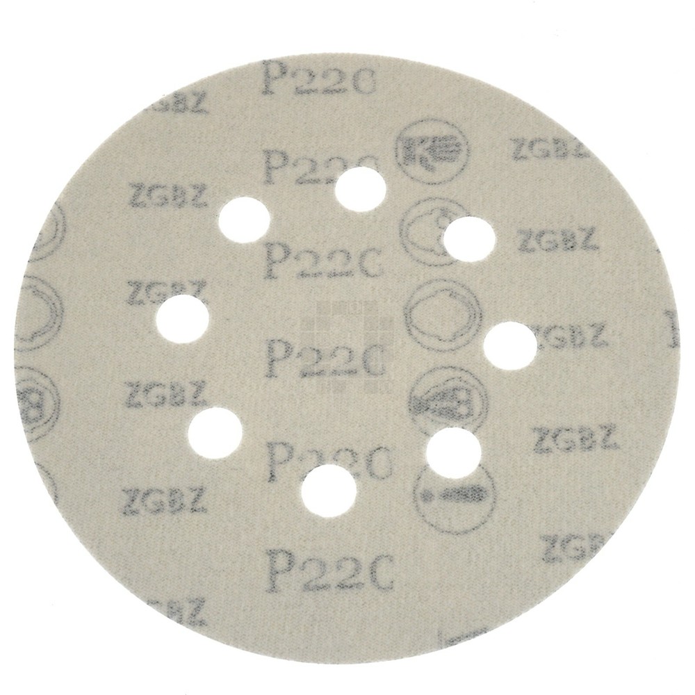 Gator 7720 5" Random Orbit Hook & Loop Sanding Discs, Very Fine 220 Grit, 4 Pack